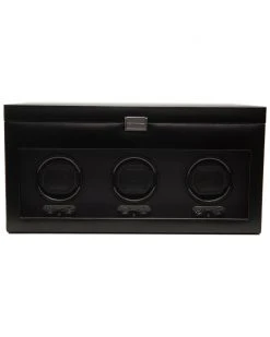 WOLF Heritage Triple Winder Home Jewelry Boxes & Watch Winders