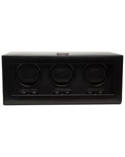 WOLF Heritage Triple Winder Home Jewelry Boxes & Watch Winders