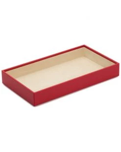 WOLF Vault 2in Deep Tray Red Home Jewelry Boxes & Watch Winders