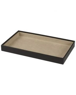 WOLF Vault 1.5in Deep Tray Black Home Jewelry Boxes & Watch Winders