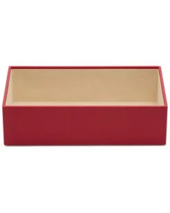 WOLF Vault 4 Deep Tray Red Home Jewelry Boxes & Watch Winders