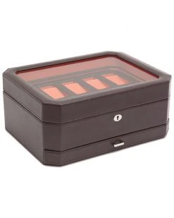 WOLF Windsor 10pc Watch Box Home Jewelry Boxes & Watch Winders