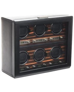 WOLF Roadster 6pc Winder Home Jewelry Boxes & Watch Winders