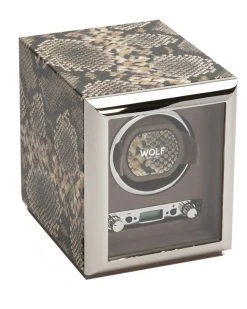WOLF Exotic Single Winder Home Jewelry Boxes & Watch Winders