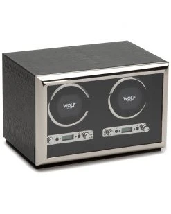 WOLF Exotic Double Winder Home Jewelry Boxes & Watch Winders