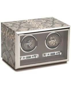 WOLF Exotic Double Winder Home Jewelry Boxes & Watch Winders